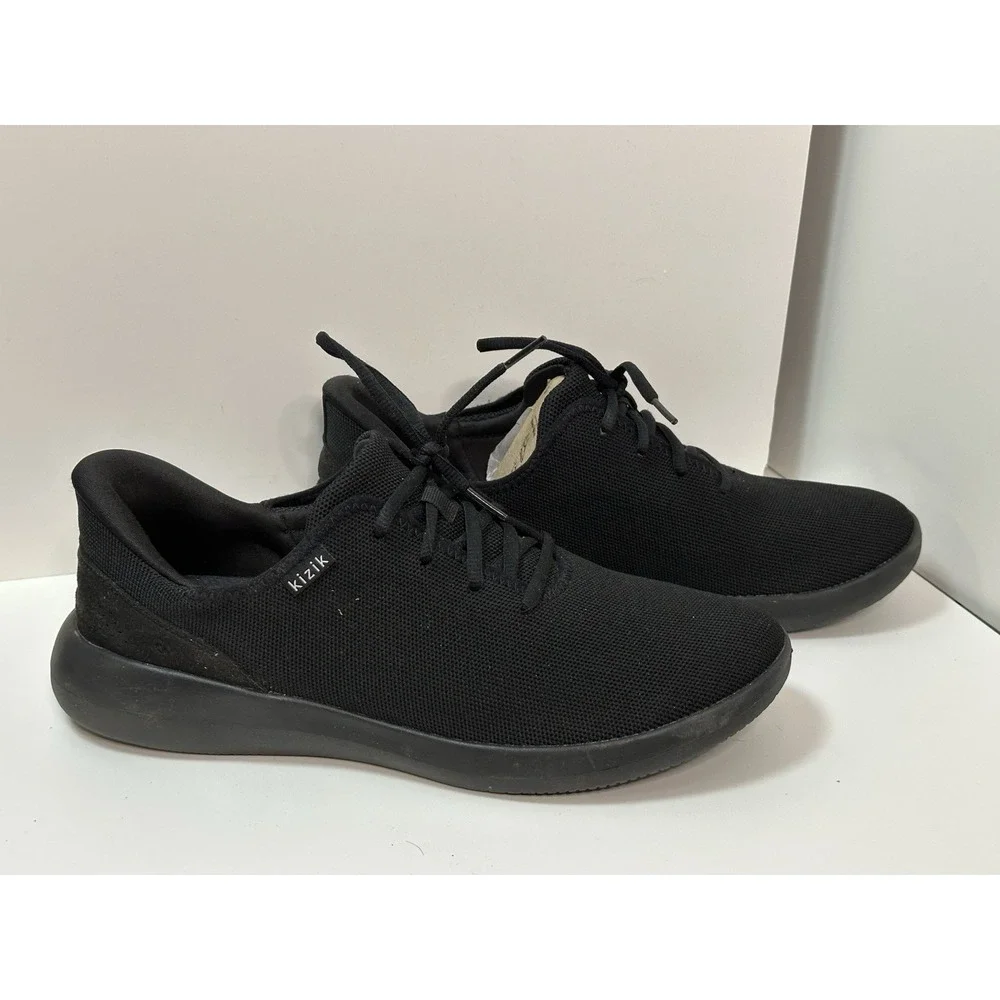 Kizik Madrid Eco-Knit Hands‎ Free Men's 11.5/ Women's 13 Slip On Shoes Black